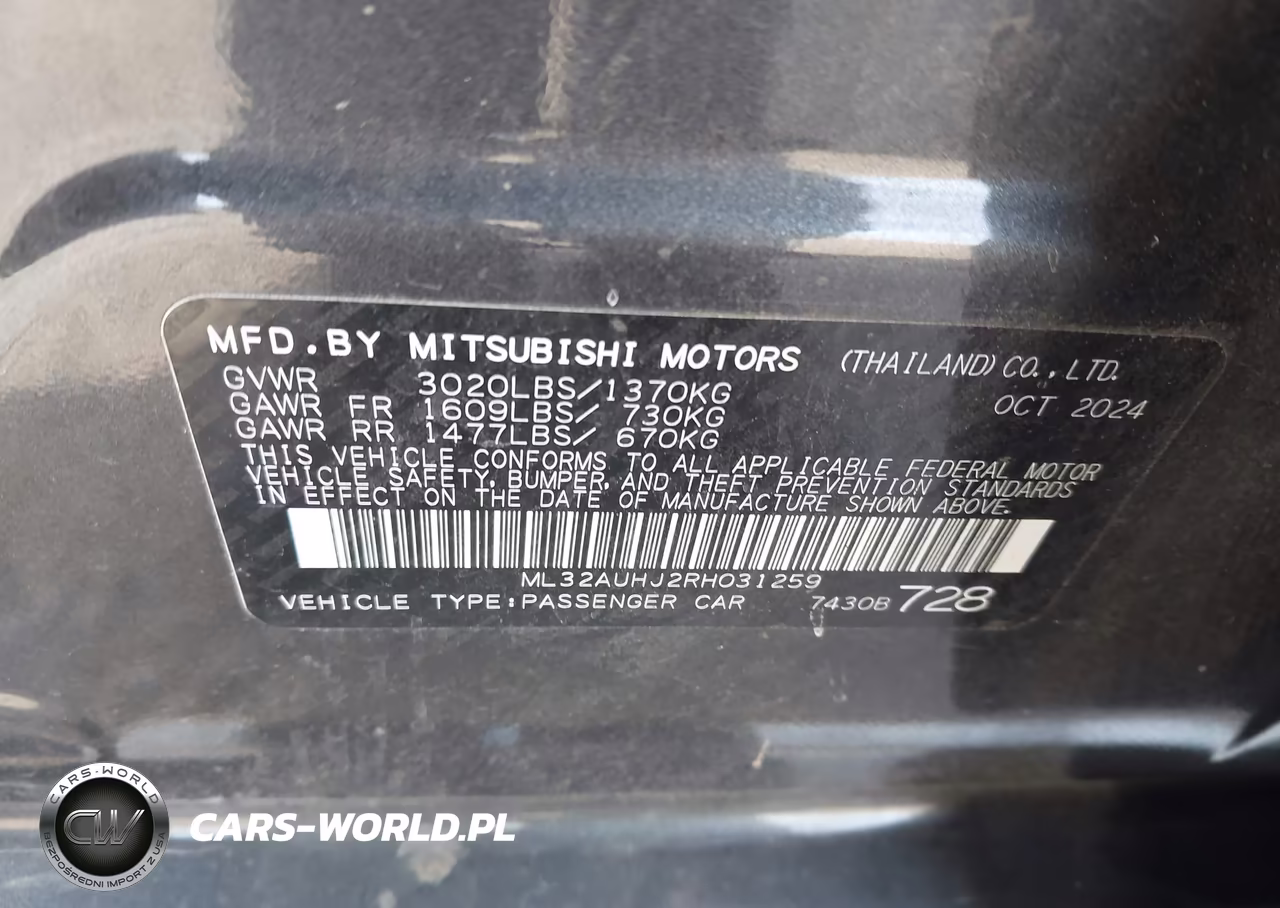 2024 Mitsubishi Mirage Es-Le VIN:ML32AUHJ2RH031259 - 9