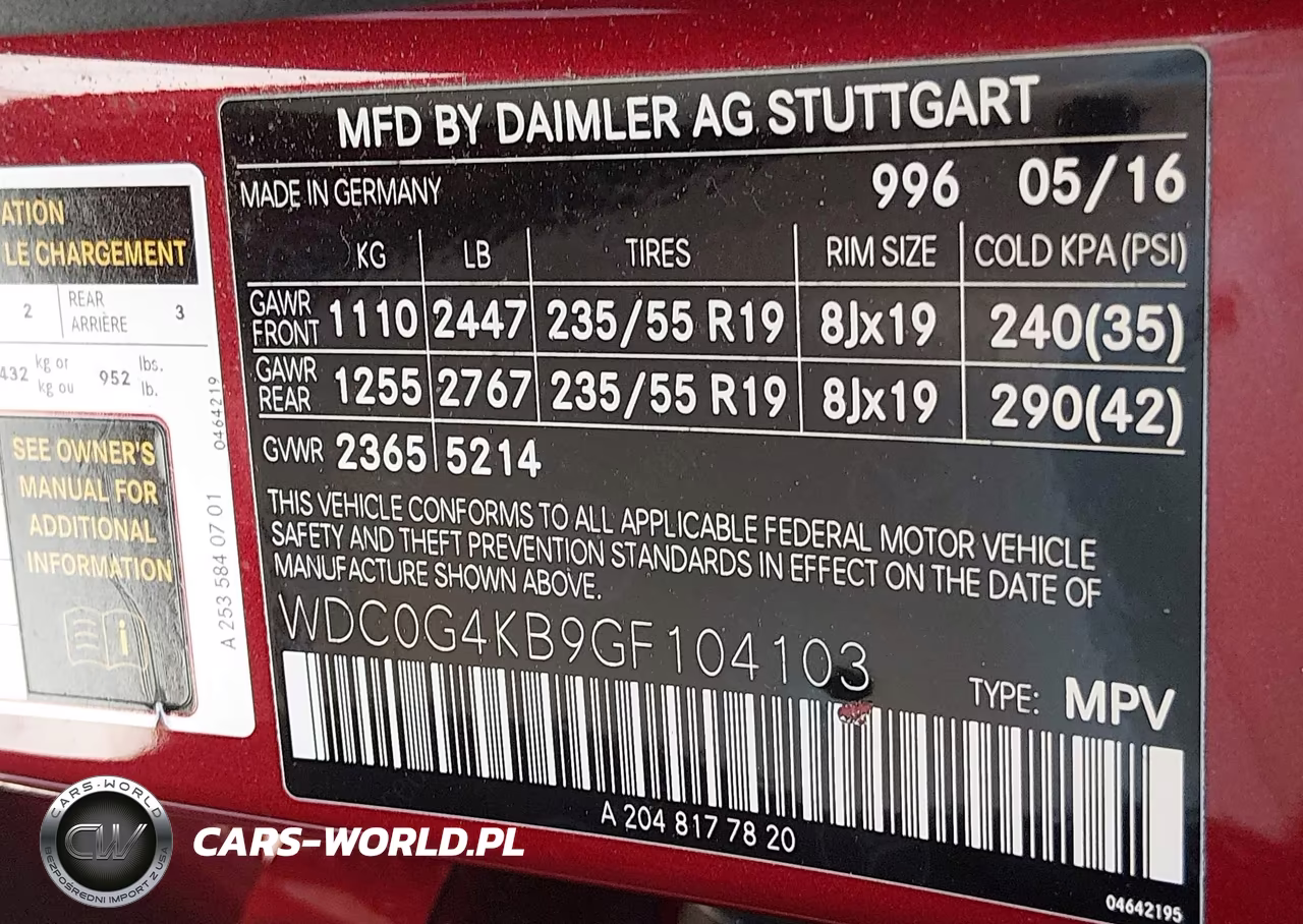 2016 Mercedes-Benz Glc 300 4Matic VIN:WDC0G4KB9GF104103 - 9