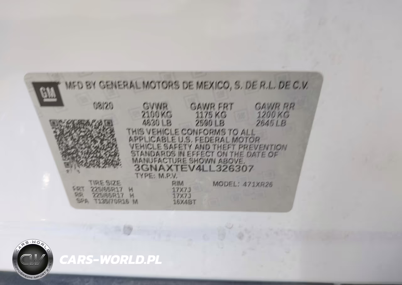 2020 Chevrolet Equinox Awd 2Fl VIN:3GNAXTEV4LL326307 - 9