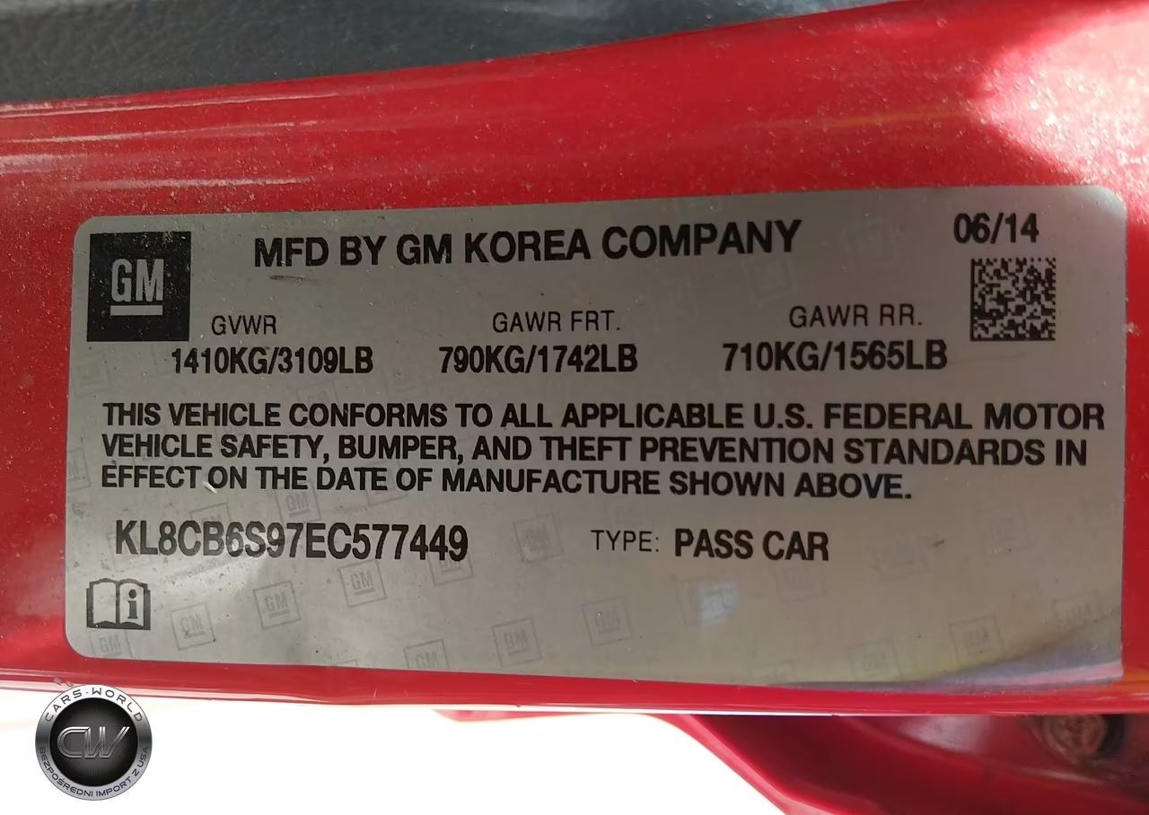 2014 Chevrolet Spark Ls Auto VIN:KL8CB6S97EC577449 - 9