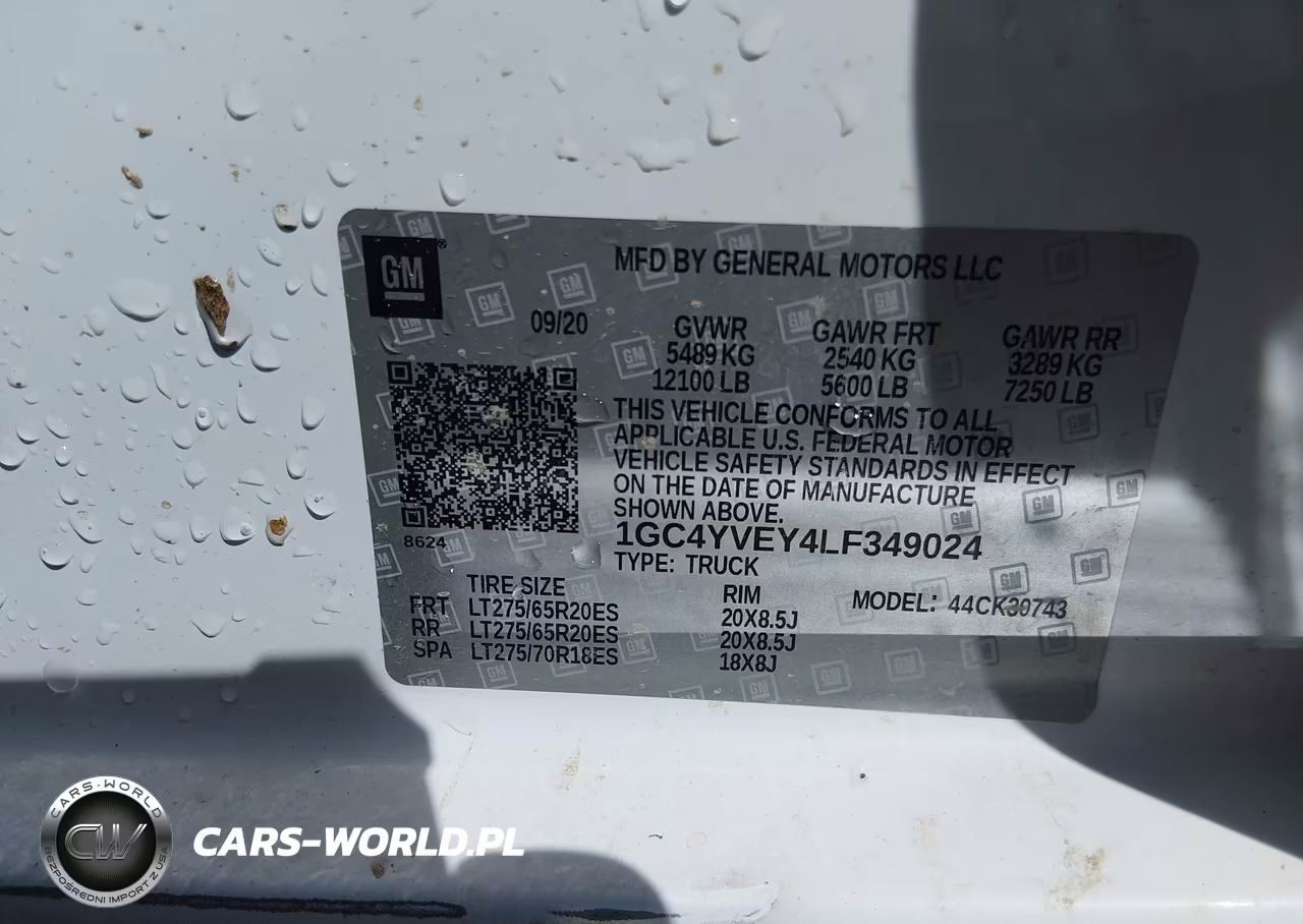 2020 Chevrolet Silverado 3500Hd 4Wd Standard Bed High Country VIN:1GC4YVEY4LF349024 - 9