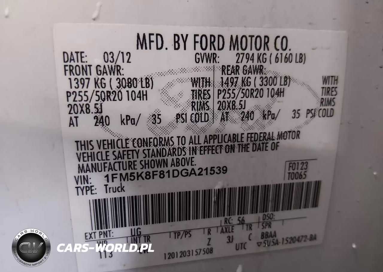 2013 Ford Explorer Limited VIN:1FM5K8F81DGA21539 - 9