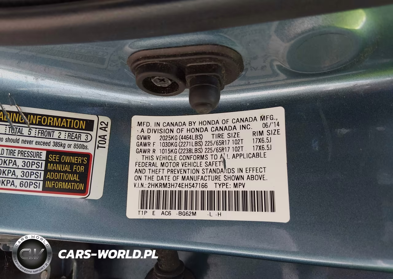 2014 Honda Cr-V Ex-L VIN:2HKRM3H74EH547166 - 9