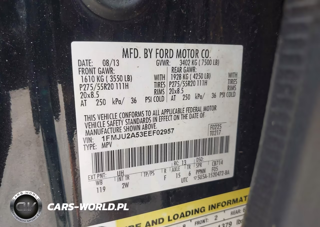 2014 Ford Expedition Limited VIN:1FMJU2A53EEF02957 - 9
