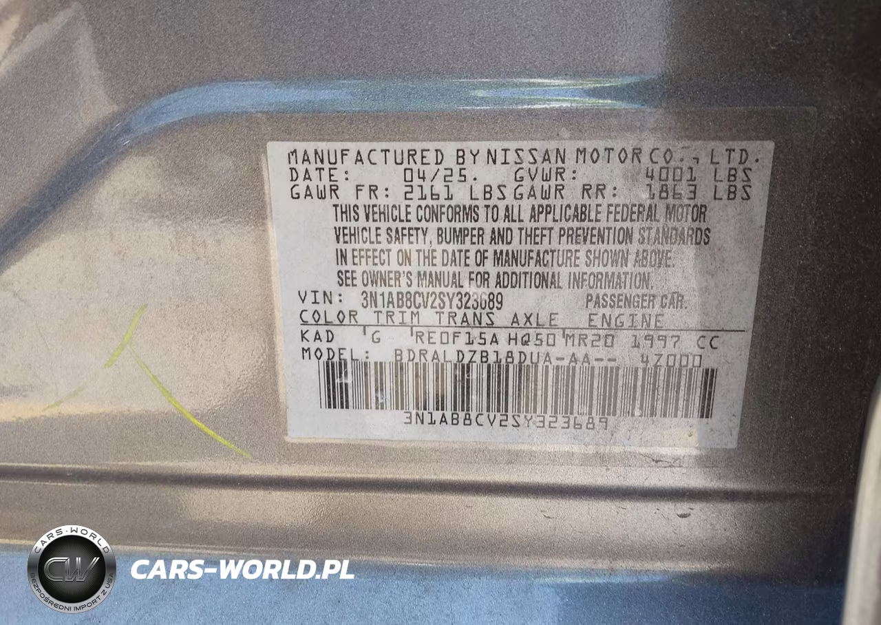 2025 Nissan Sentra Sv VIN:3N1AB8CV2SY323689 - 9