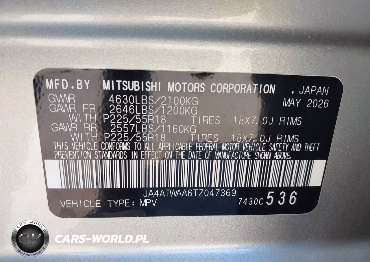 2026 Mitsubishi Eclipse Cross Black Edition S-Awc-Se S-Awc-Sel S-Awc VIN:JA4ATWAA6TZ047369 - 9