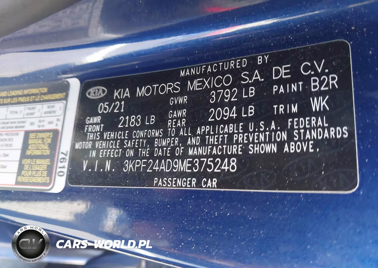 2021 Kia Forte Lxs VIN:3KPF24AD9ME375248 - 9