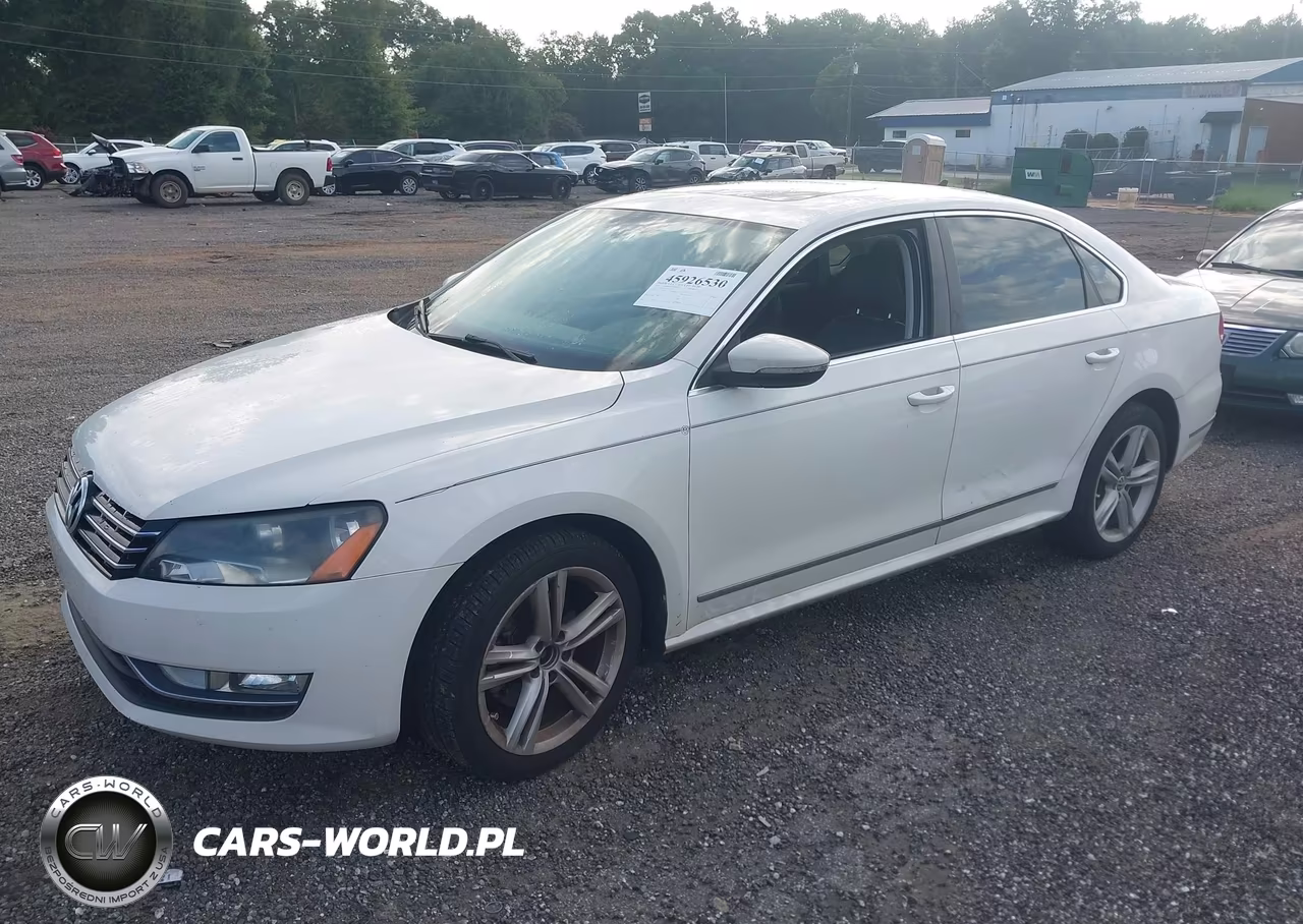 2012 Volkswagen Passat 2.0L Tdi Se VIN:1VWBN7A31CC101799 - 2