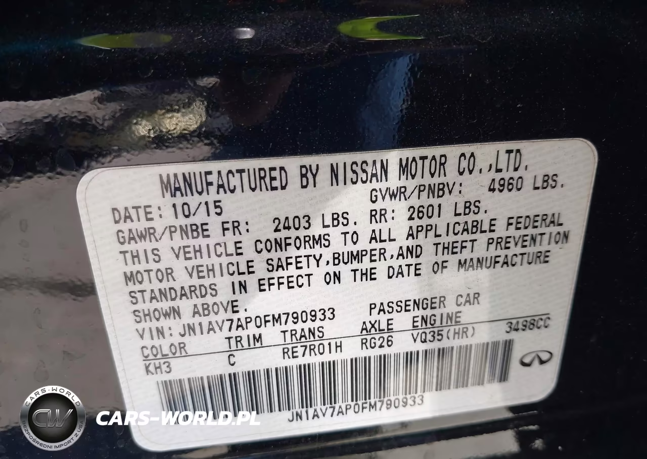 2015 Infiniti Q50 Hybrid Premium VIN:JN1AV7AP0FM790933 - 9
