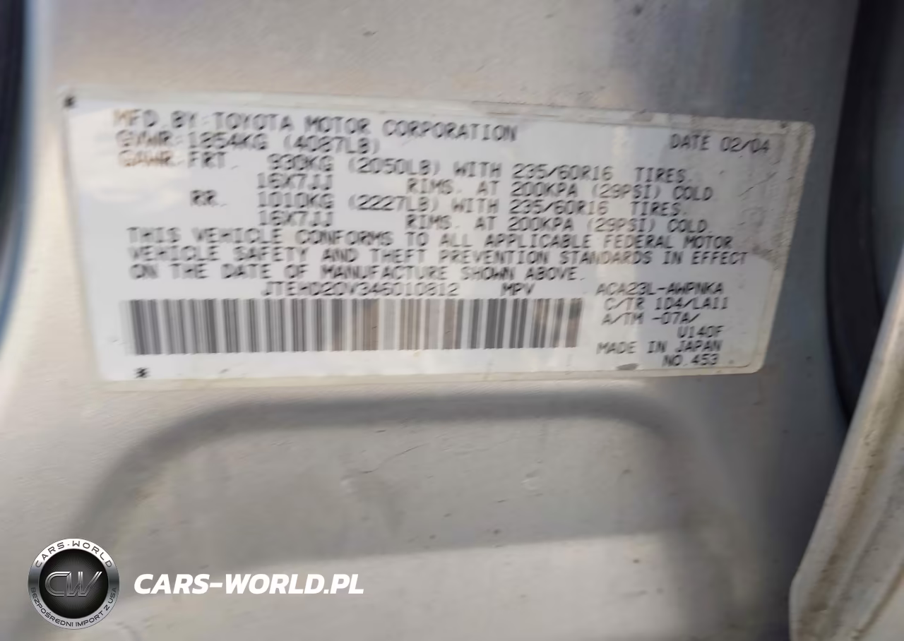 2004 Toyota Rav4 VIN:JTEHD20V346010812 - 9