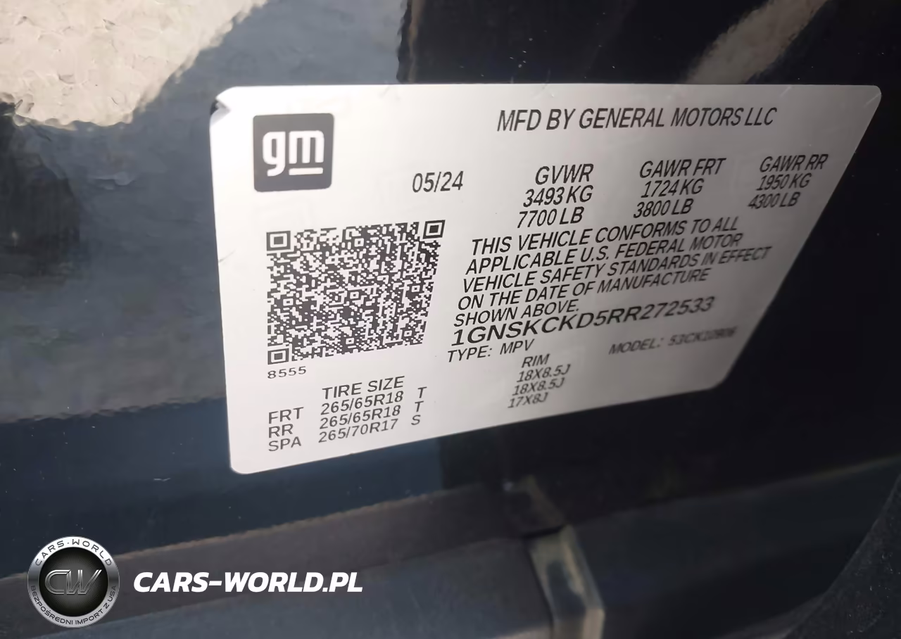 2024 Chevrolet Suburban 4Wd Lt VIN:1GNSKCKD5RR272533 - 9