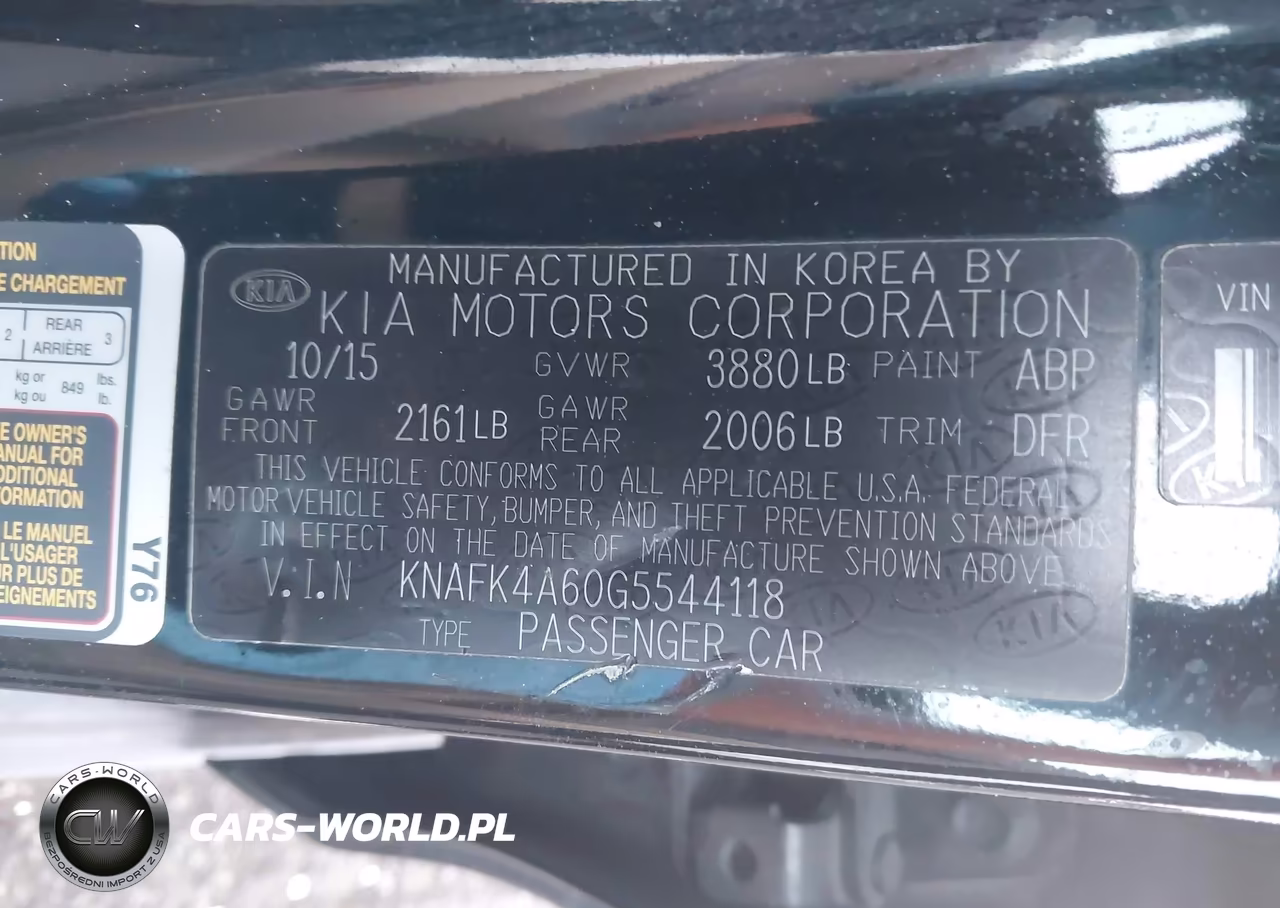 2016 Kia Forte Lx VIN:KNAFK4A60G5544118 - 9