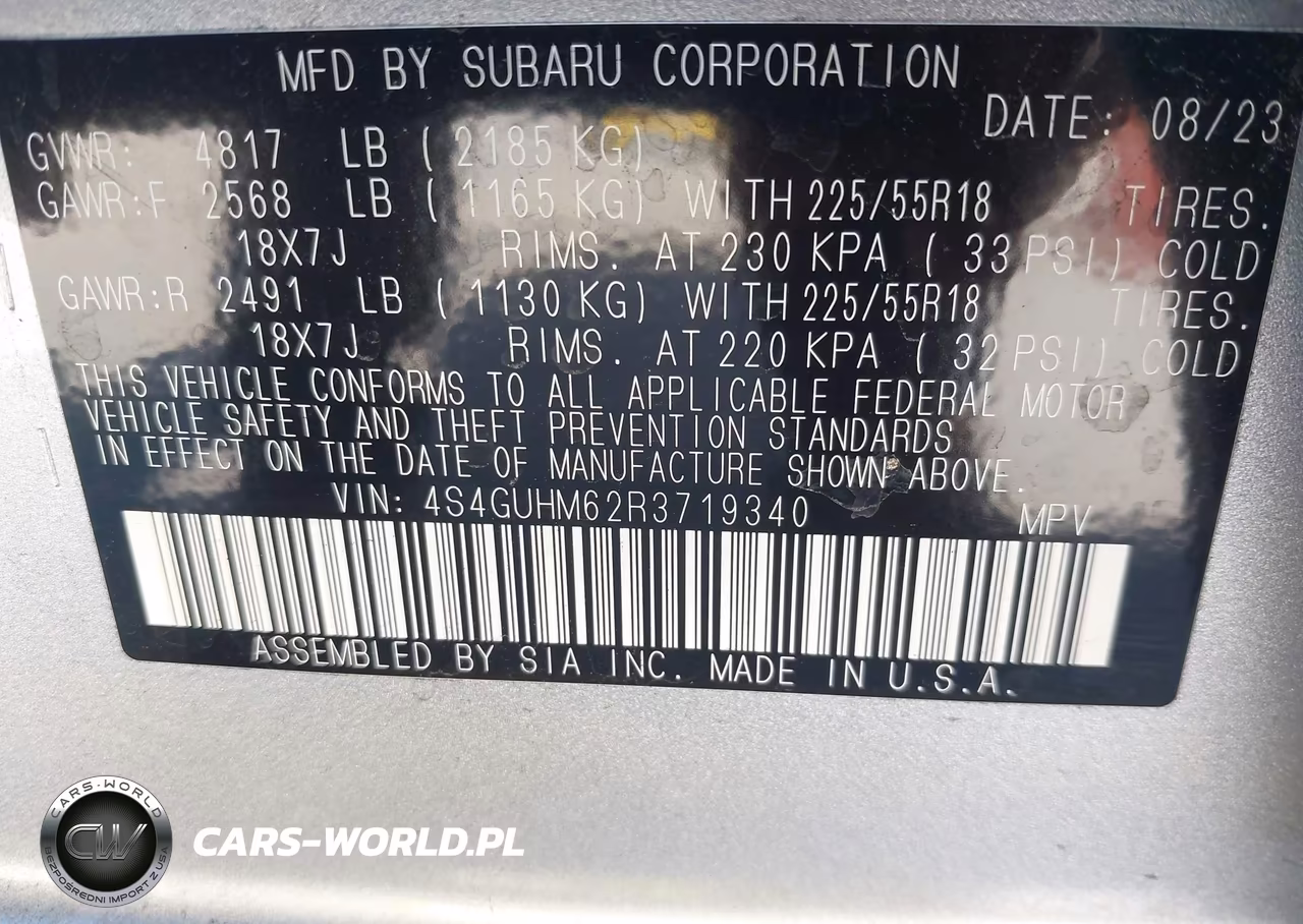 2024 Subaru Crosstrek Limited VIN:4S4GUHM62R3719340 - 9