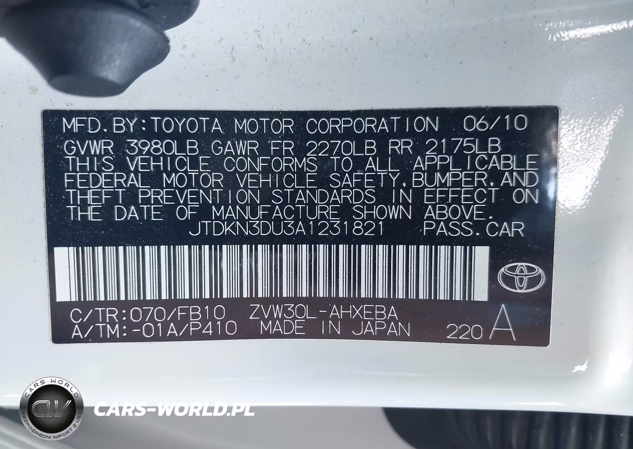 2010 Toyota Prius Ii VIN:JTDKN3DU3A1231821 - 9