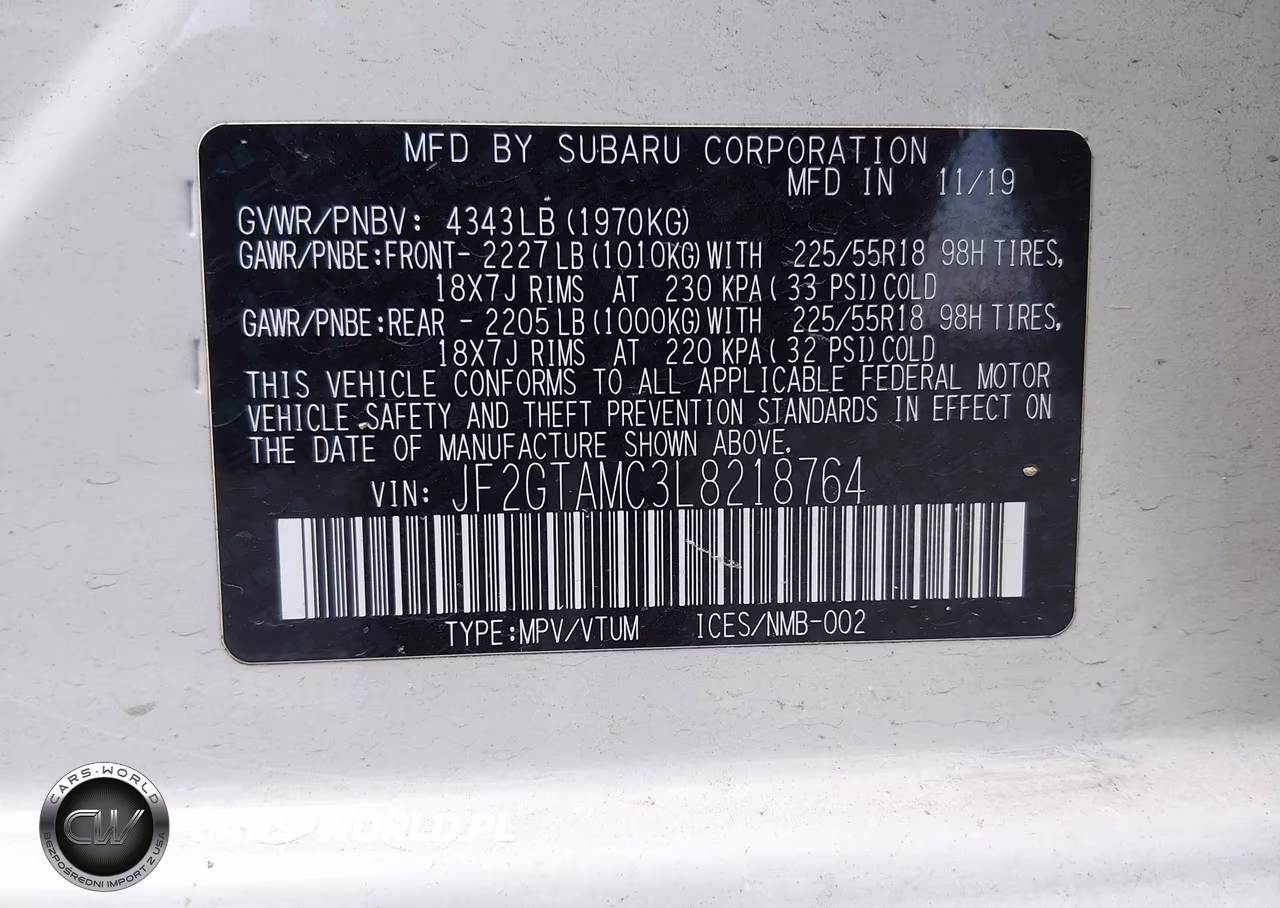 2020 Subaru Crosstrek Limited VIN:JF2GTAMC3L8218764 - 9