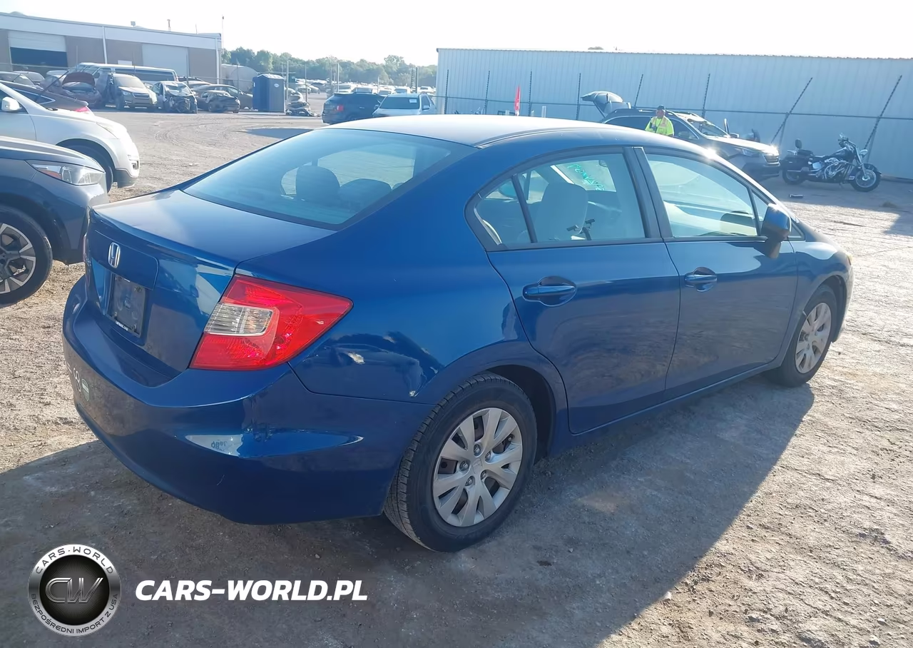 2012 Honda Civic Lx VIN:19XFB2F55CE361450 - 4