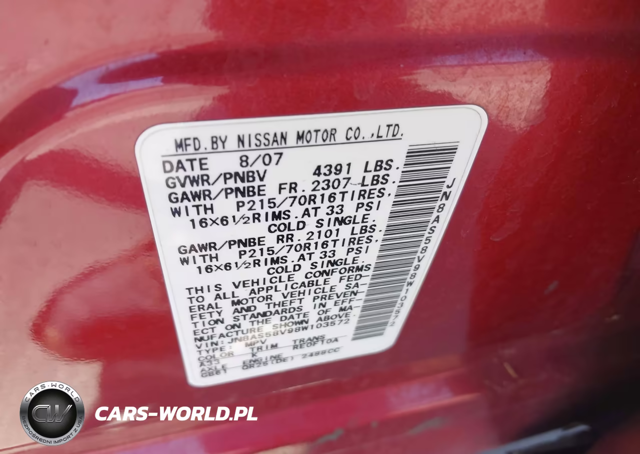 2008 Nissan Rogue S VIN:JN8AS58V98W103572 - 9