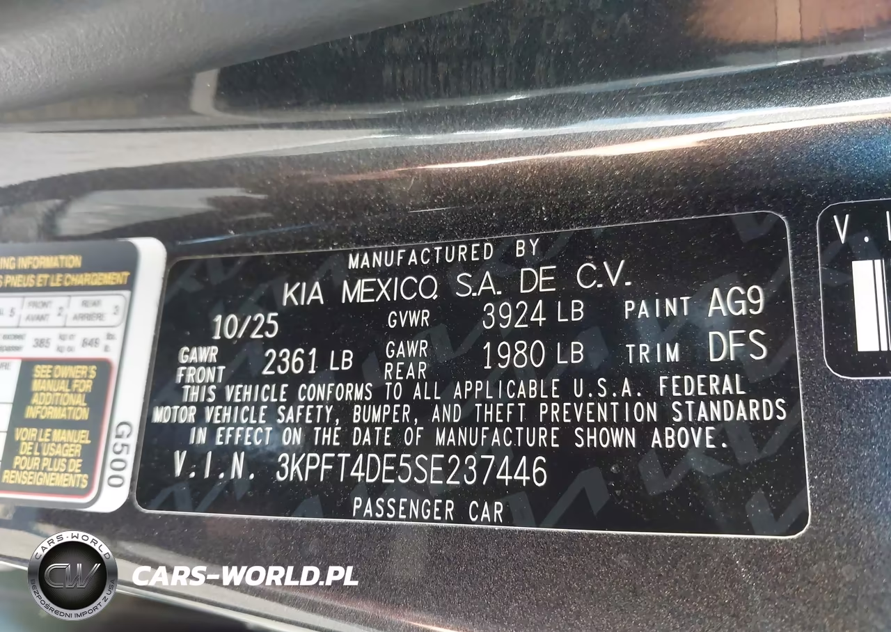 2025 Kia K4 Lxs VIN:3KPFT4DE5SE237446 - 9