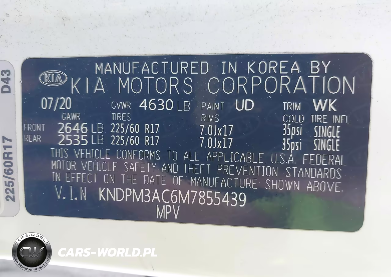 2021 Kia Sportage Lx VIN:KNDPM3AC6M7855439 - 9