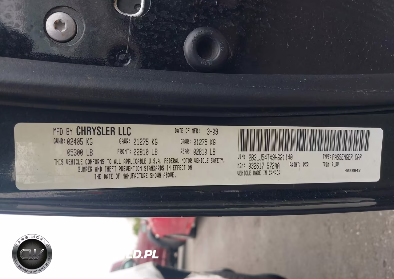 2009 Dodge Challenger R-T VIN:2B3LJ54TX9H621140 - 9