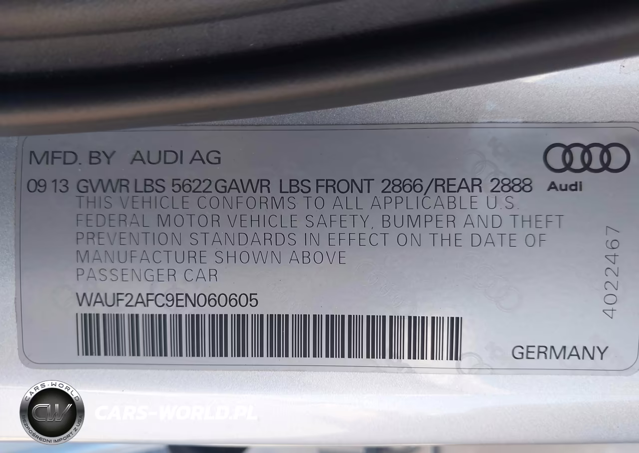 2014 Audi S6 4.0T Prestige VIN:WAUF2AFC9EN060605 - 9