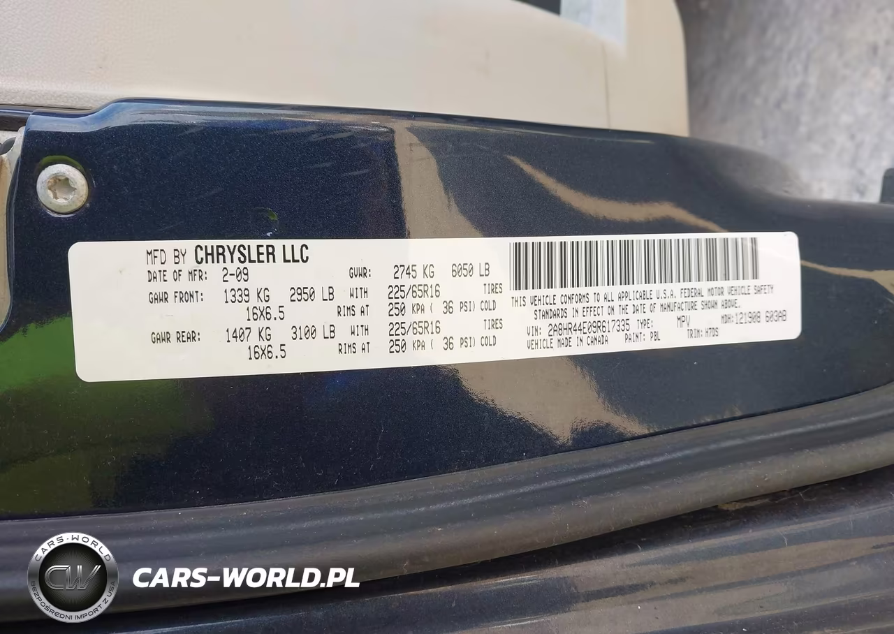 2009 Chrysler Town & Country Lx VIN:2A8HR44E09R617335 - 9