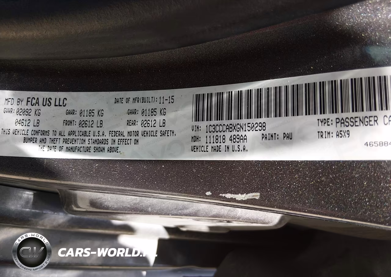 2016 Chrysler 200 Limited VIN:1C3CCCABXGN150298 - 9