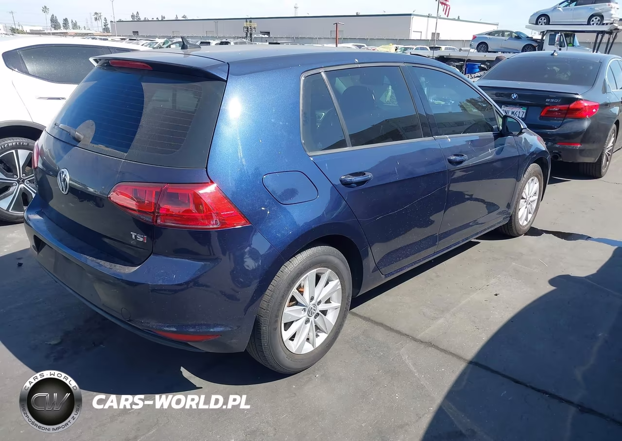 2015 Volkswagen Golf Tsi S 4-Door VIN:3VW217AU4FM082575 - 4