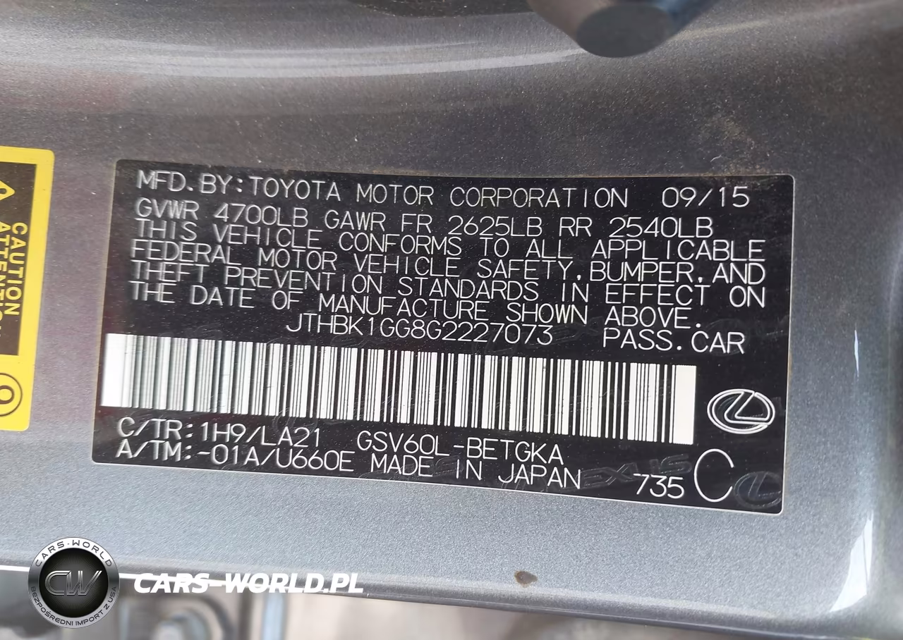 2016 Lexus Es 350 VIN:JTHBK1GG8G2227073 - 9
