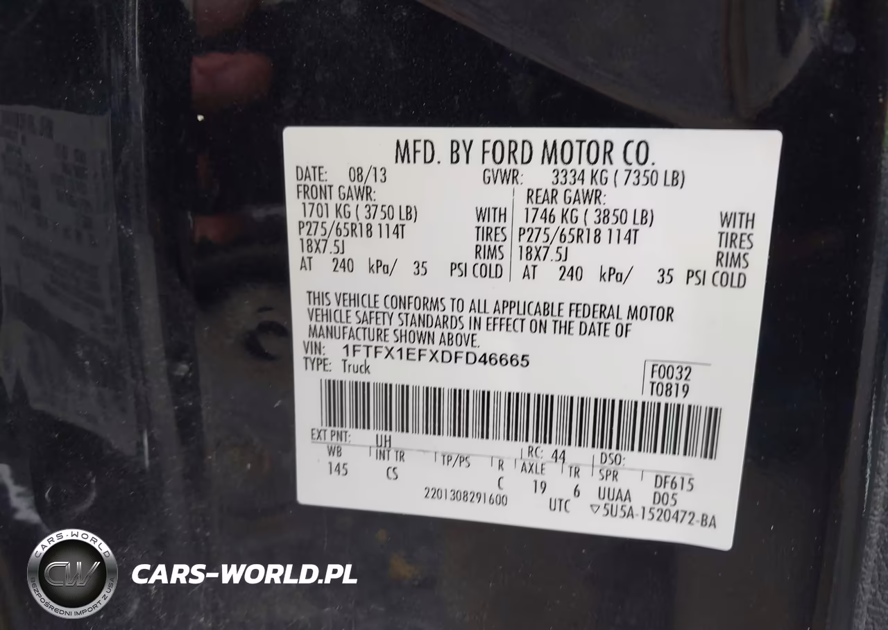2013 Ford F-150 Stx VIN:1FTFX1EFXDFD46665 - 9