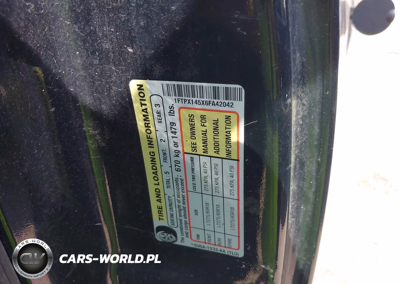 2006 Ford F-150 Fx4-Lariat-Xl-Xlt VIN:1FTPX145X6FA42042 - 9