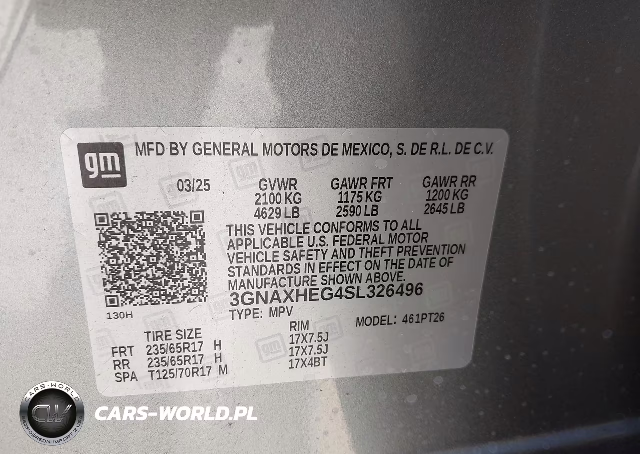 2025 Chevrolet Equinox Fwd Lt VIN:3GNAXHEG4SL326496 - 9