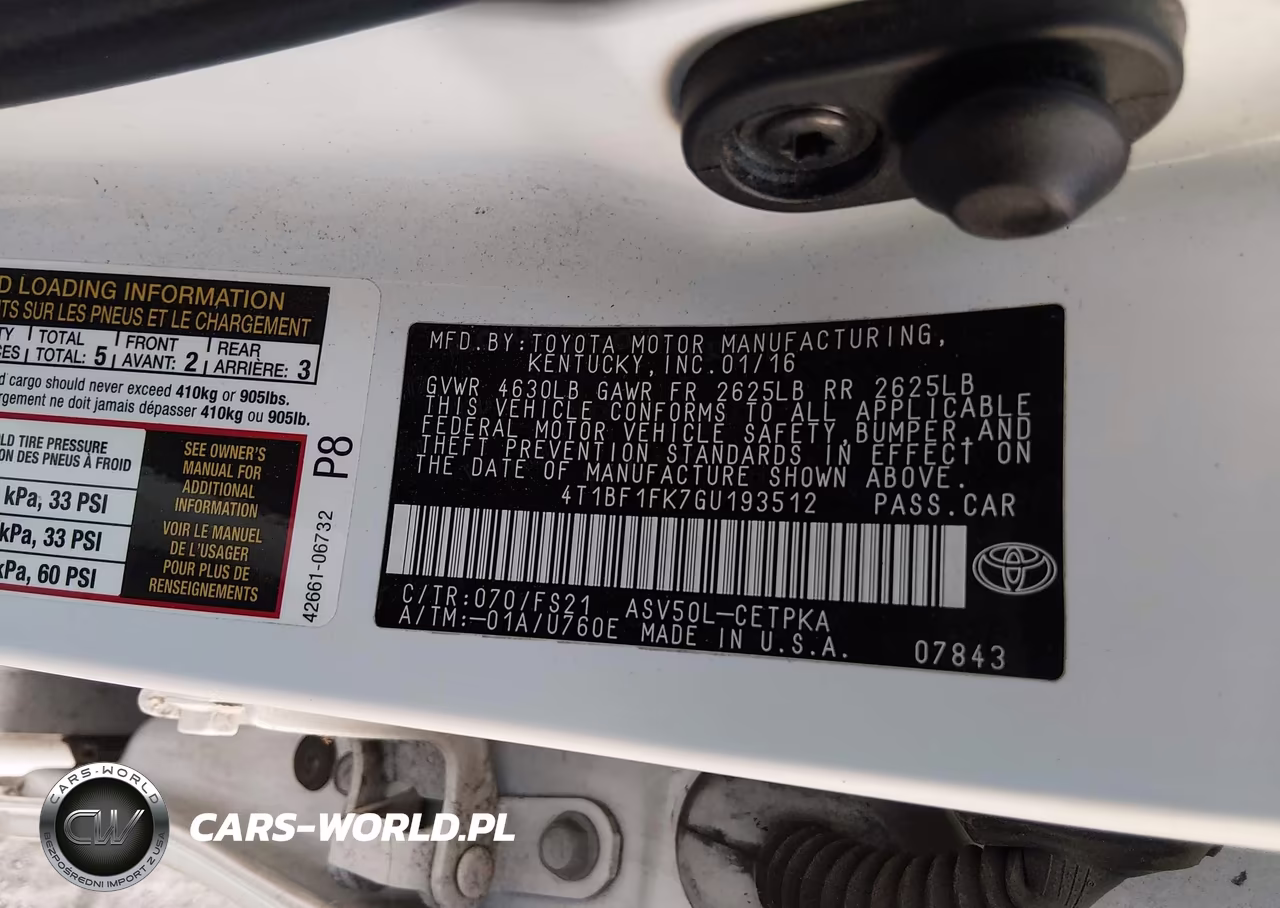 2016 Toyota Camry Se VIN:4T1BF1FK7GU193512 - 9
