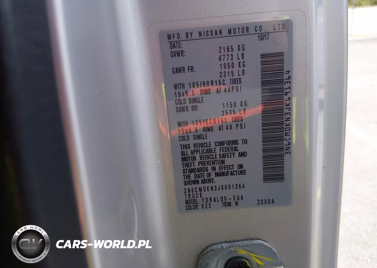2018 Nissan Nv200 S VIN:3N6CM0KN3JK691364 - 9