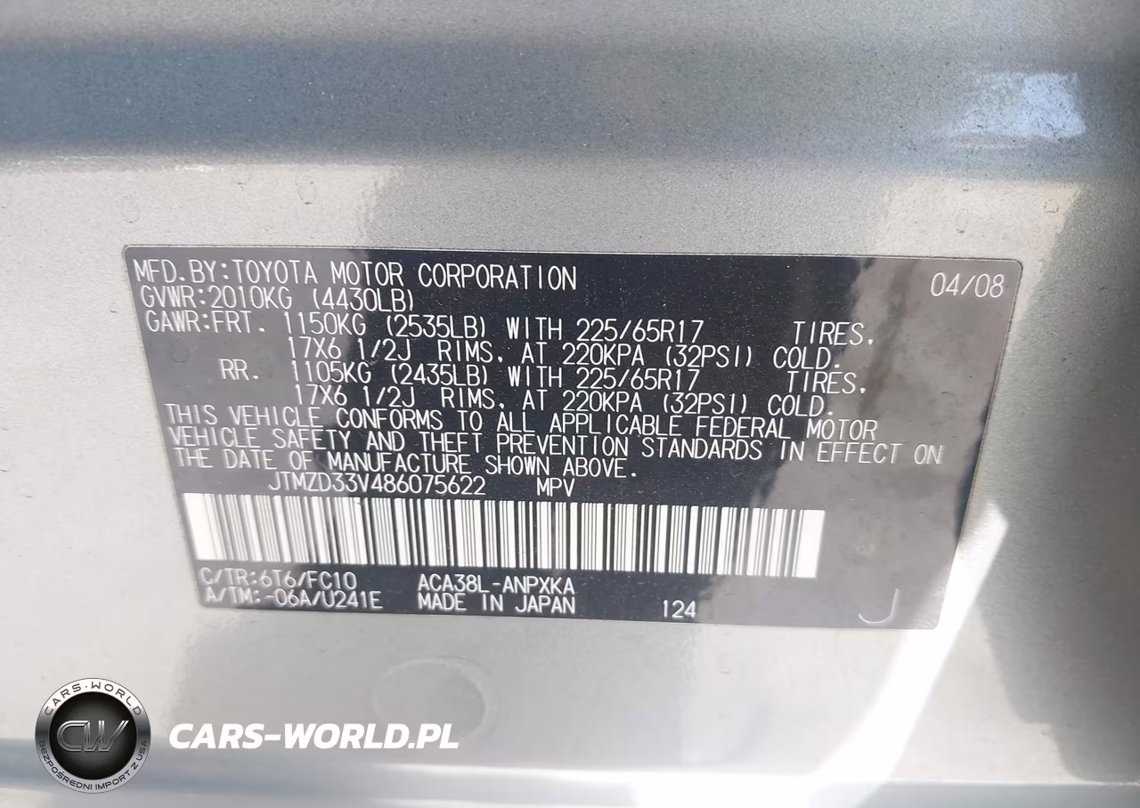 2008 Toyota Rav4 VIN:JTMZD33V486075622 - 9