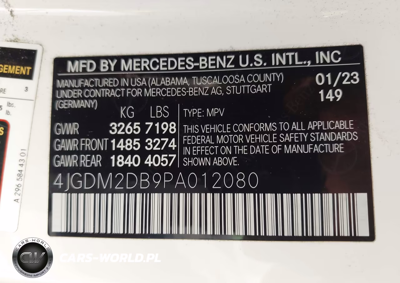 2023 Mercedes-Benz Eqs 450+ Suv VIN:4JGDM2DB9PA012080 - 9