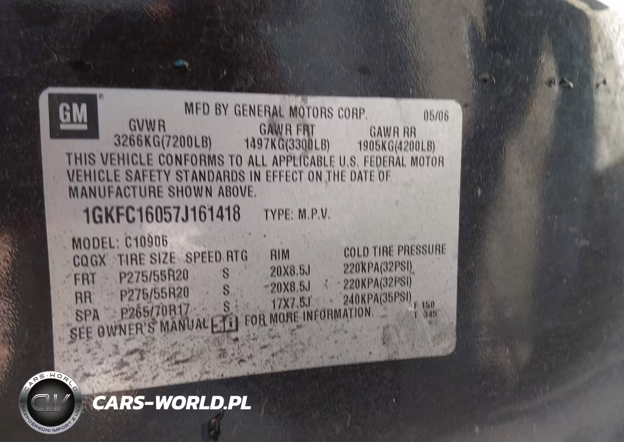 2007 GMC Yukon Xl 1500 Slt VIN:1GKFC16057J161418 - 9