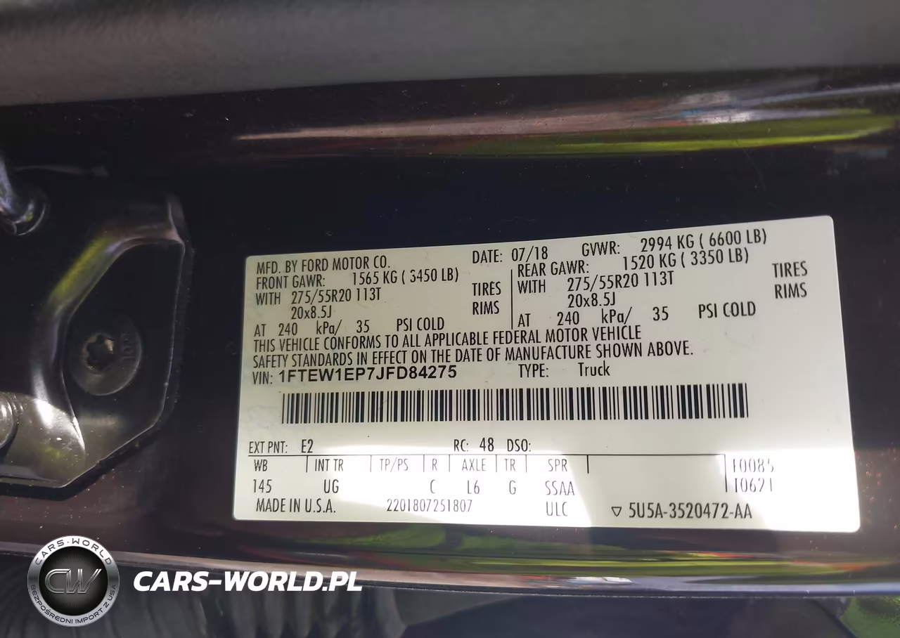 2018 Ford F-150 Xlt VIN:1FTEW1EP7JFD84275 - 9