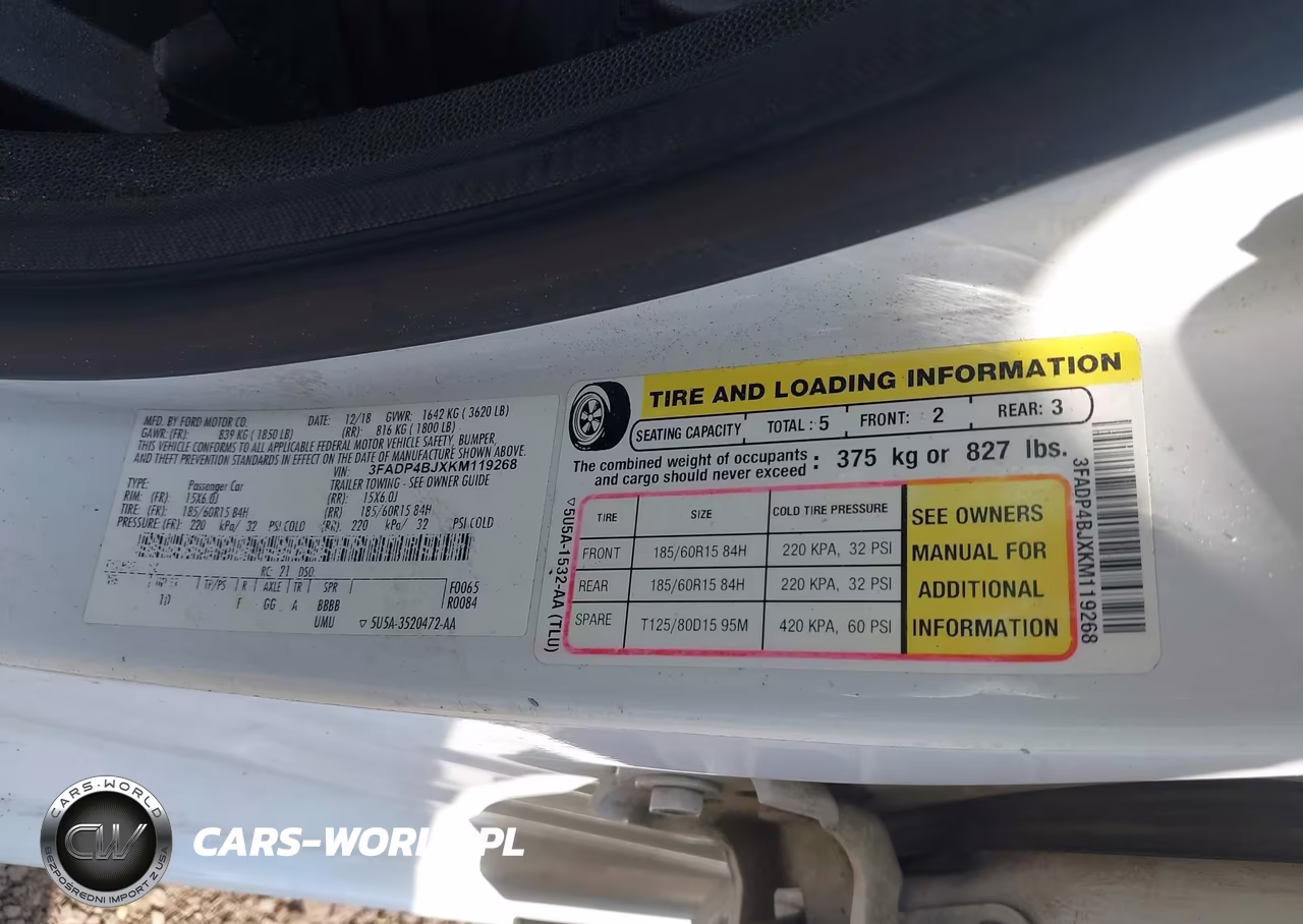 2019 Ford Fiesta Se VIN:3FADP4BJXKM119268 - 9