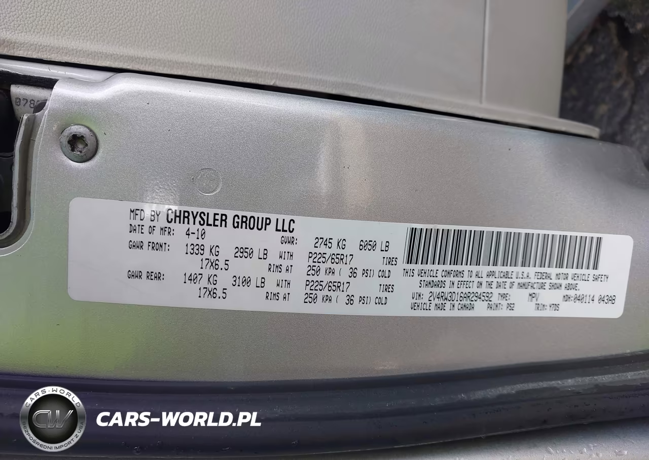 2010 Volkswagen Routan Se VIN:2V4RW3D16AR294592 - 9