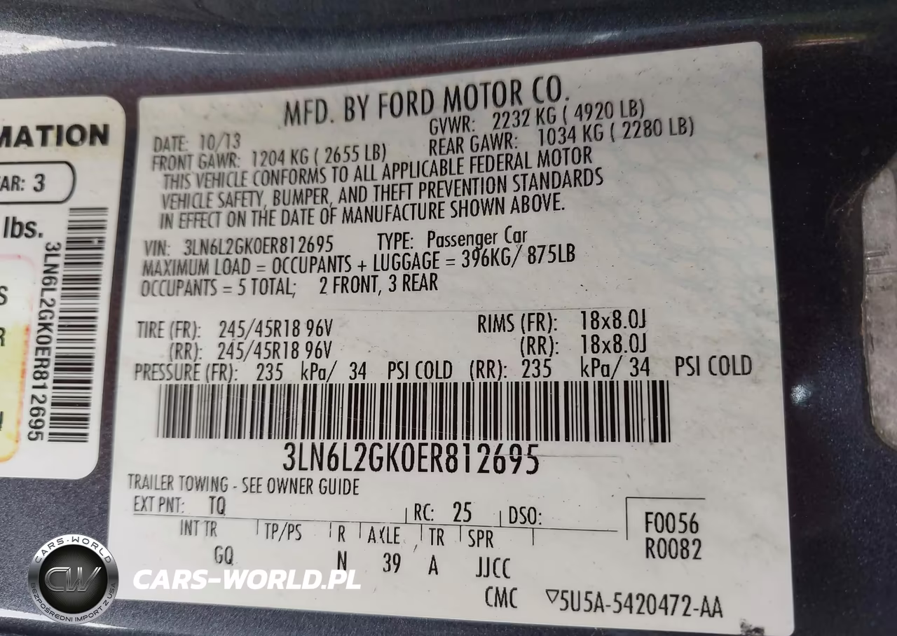 2014 Lincoln Mkz VIN:3LN6L2GK0ER812695 - 9