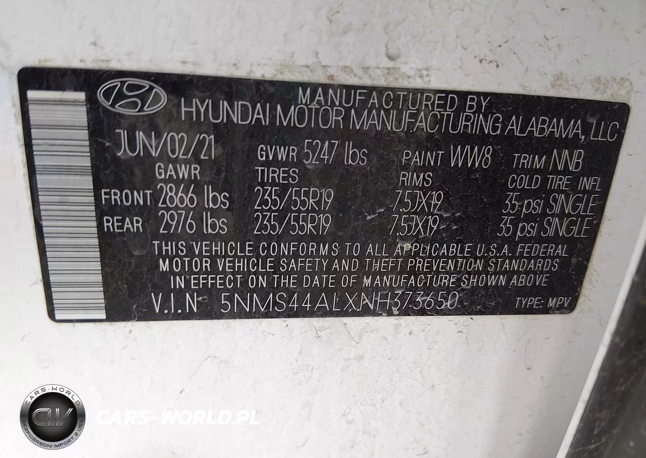 2022 Hyundai Santa Fe Limited VIN:5NMS44ALXNH373650 - 9