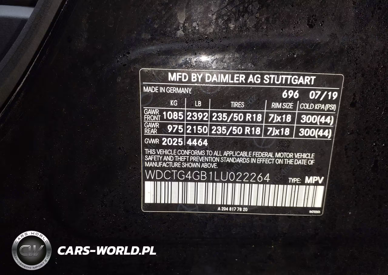 2020 Mercedes-Benz Gla 250 4Matic VIN:WDCTG4GB1LU022264 - 9