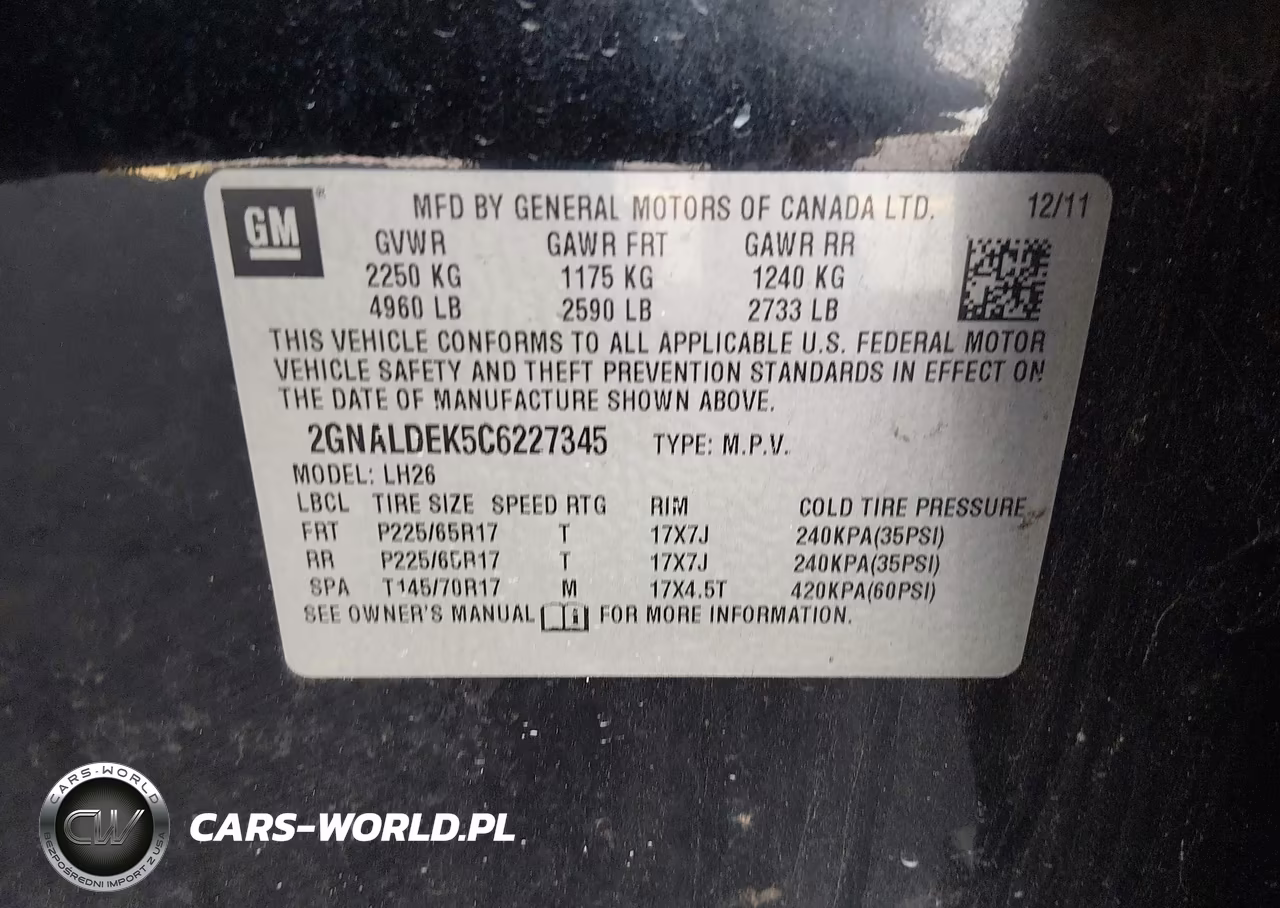 2012 Chevrolet Equinox Lt W-1Lt VIN:2GNALDEK5C6227345 - 9