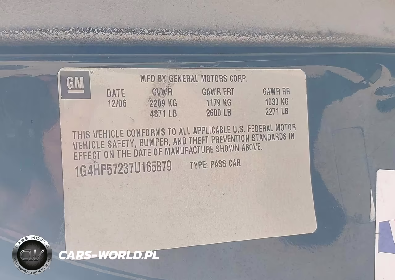 2007 Buick Lucerne Cx VIN:1G4HP57237U165879 - 9