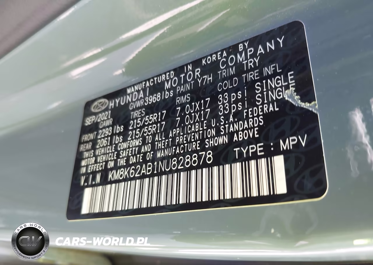 2022 Hyundai Kona Sel VIN:KM8K62AB1NU828878 - 9
