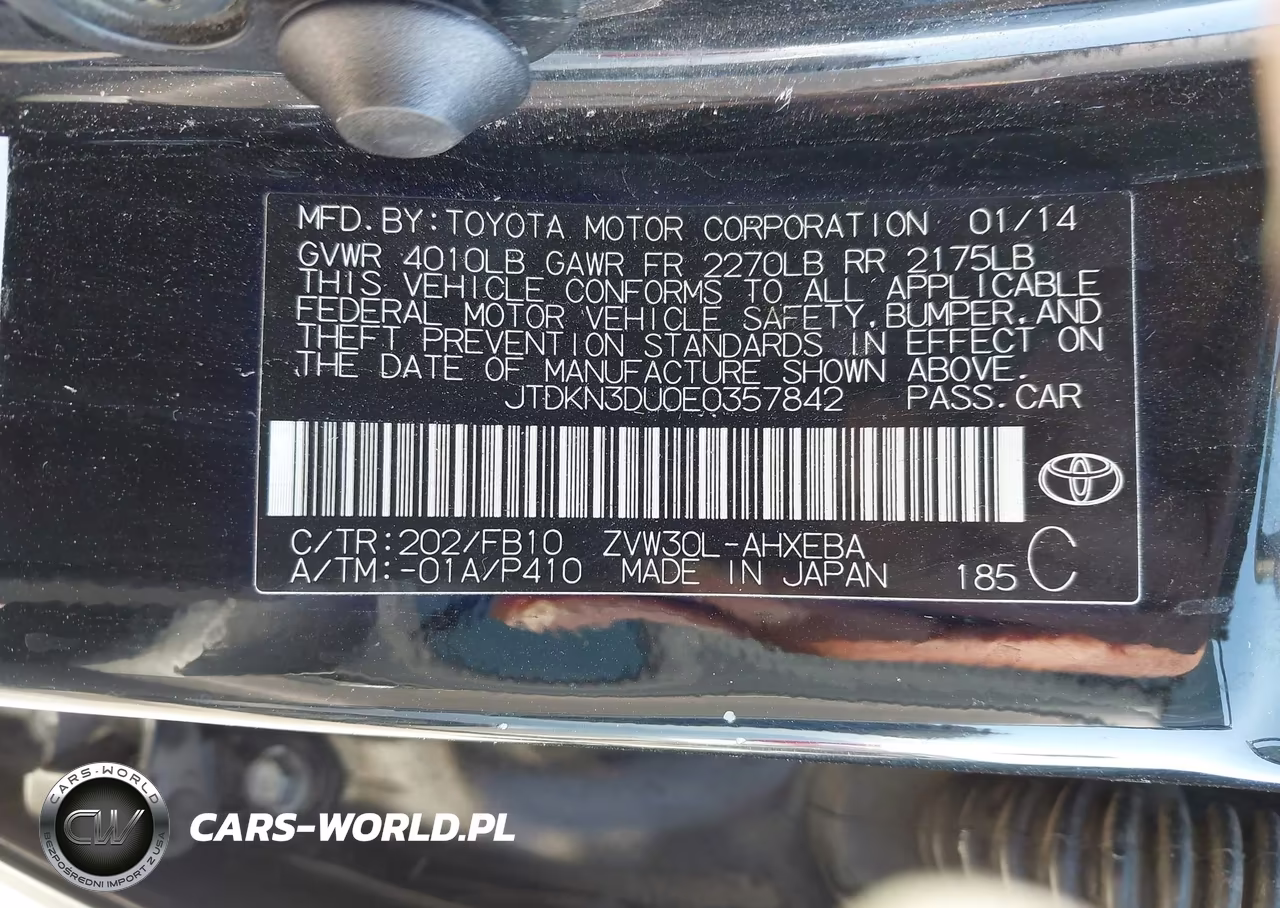 2014 Toyota Prius Three VIN:JTDKN3DU0E0357842 - 9