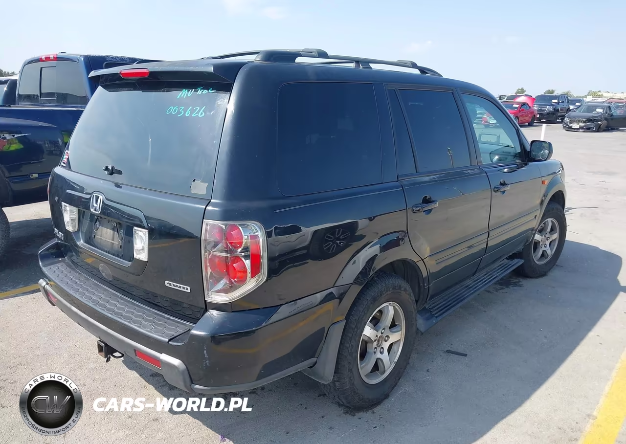 2007 Honda Pilot Ex-L VIN:5FNYF18577B003626 - 4