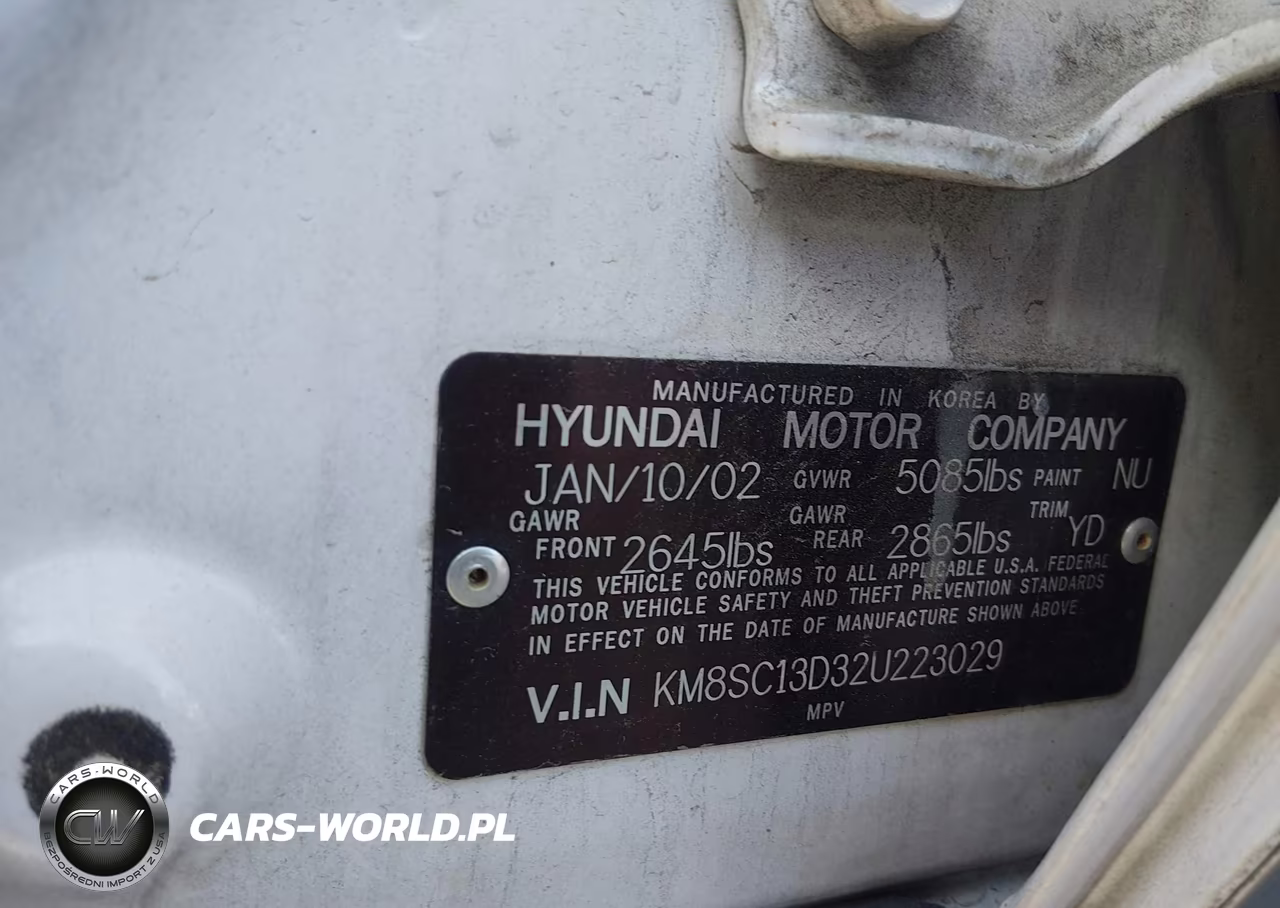 2002 Hyundai Santa Fe Gls-Lx VIN:KM8SC13D32U223029 - 9