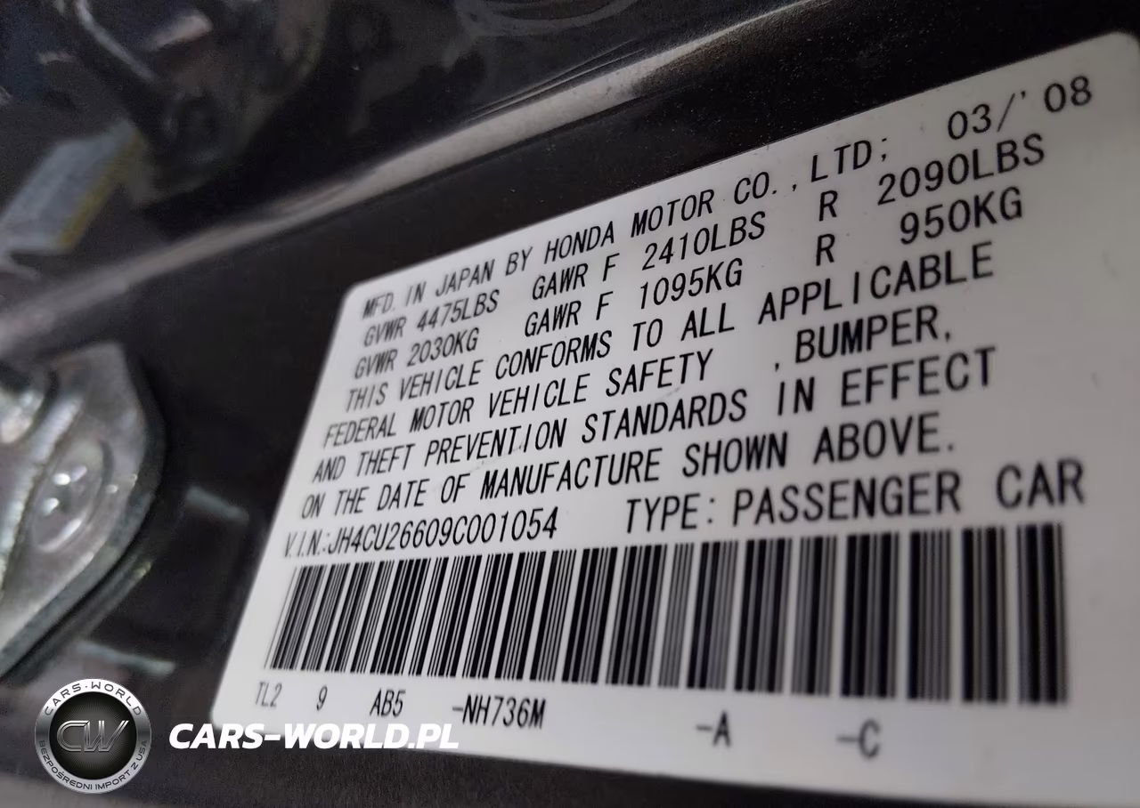 2009 Acura Tsx VIN:JH4CU26609C001054 - 9